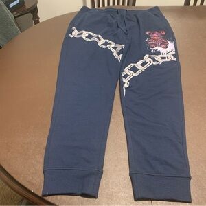 OFF BEAT Bear & Chain MENS SIZE 2XL SWEATPANTS